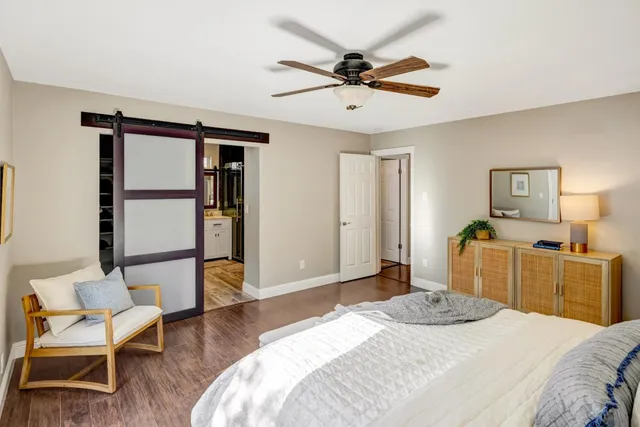 a workspace with a table and a window