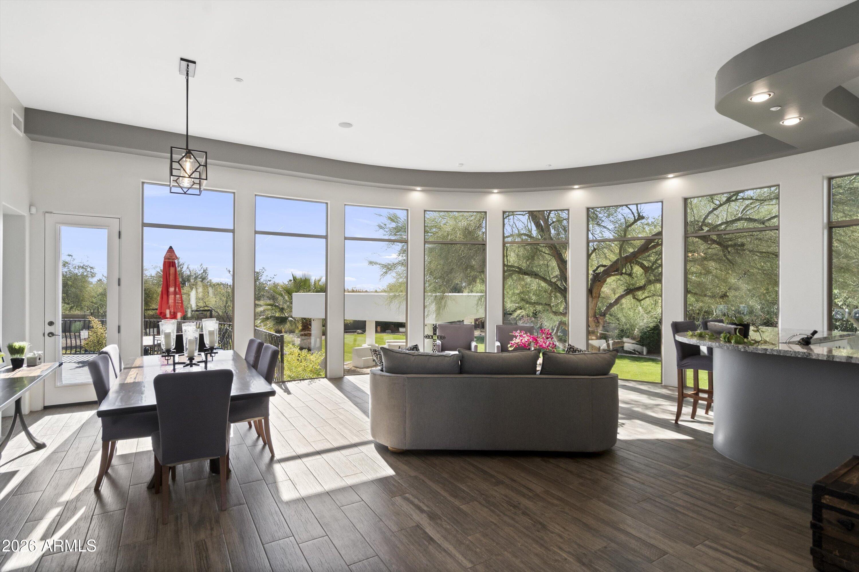 10800 East Cactus Road, Unit 7 Scottsdale, AZ 85259 - Photo 16 of 118 016-Dining and Living and Bar