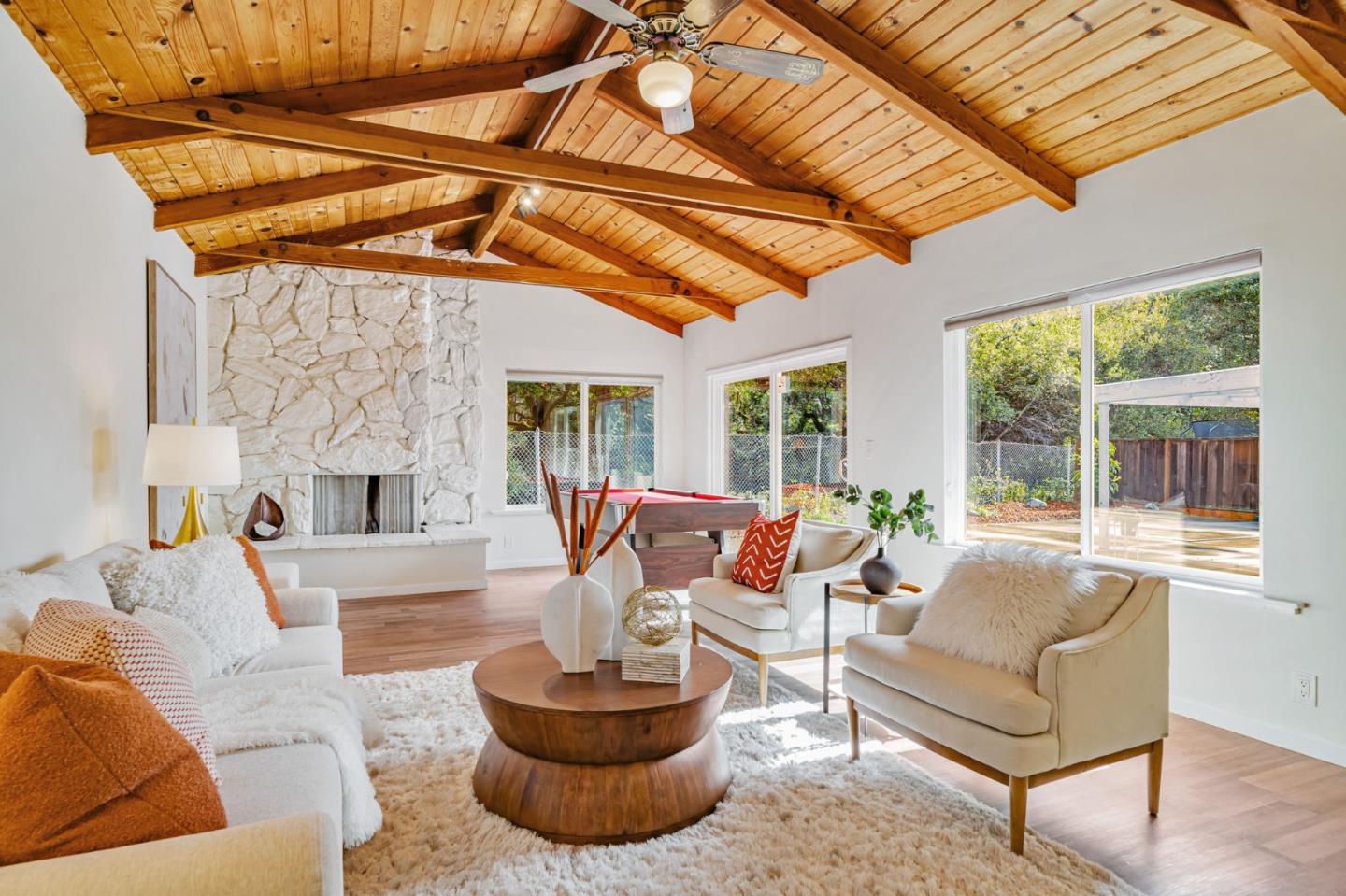 8085 Vía Zapata Dublin, CA 94568 - Photo 21 of 55 a living room with furniture a large window and a fireplace