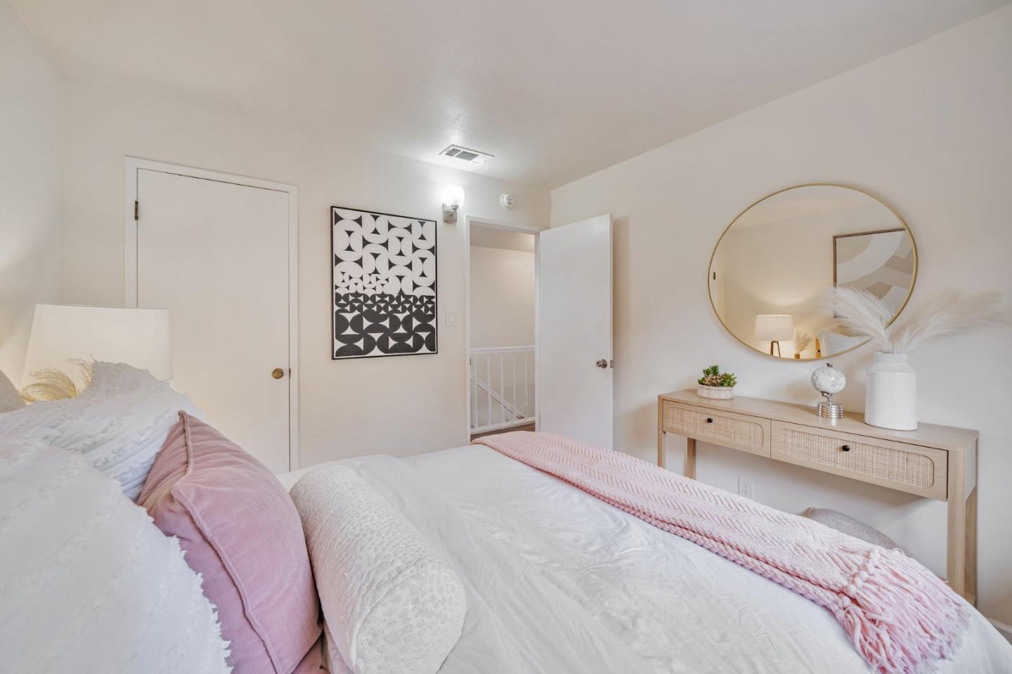 8085 Vía Zapata Dublin, CA 94568 - Photo 37 of 55 a bedroom with a bed and a mirror