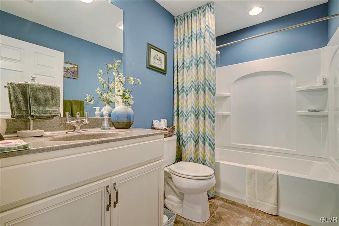 1039 Declaration Drive Bethlehem, PA 18017 - Photo 39 of 50 a bathroom with a toilet and a shower