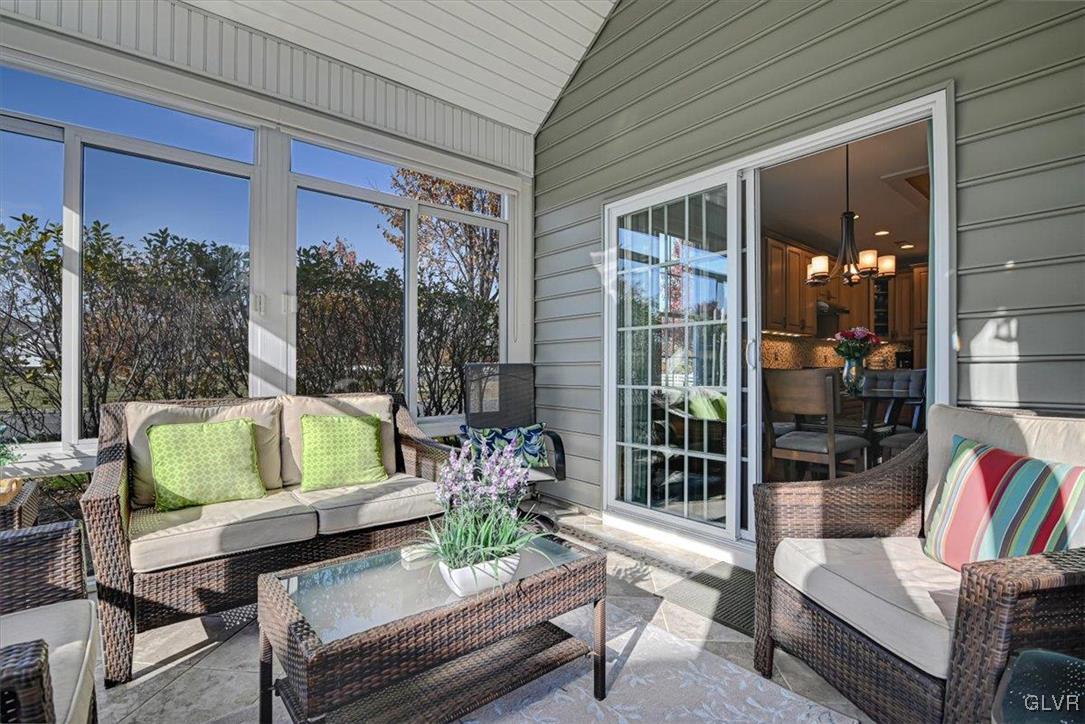 1039 Declaration Drive Bethlehem, PA 18017 - Photo 47 of 50 a balcony with furniture and a potted plant