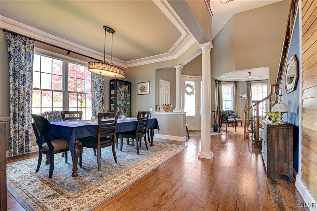 1039 Declaration Drive Bethlehem, PA 18017 - Photo 10 of 50 a view of a dining room with furniture window and wooden floor