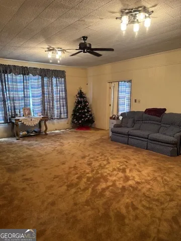 a room with gym equipment