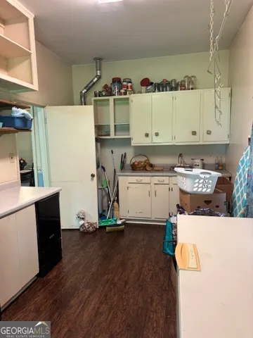 a room with storage and utility