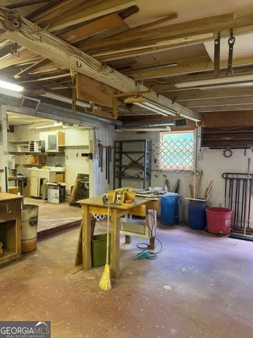 a room with storage and utility