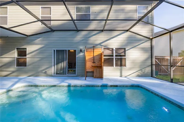 a outdoor space with seating