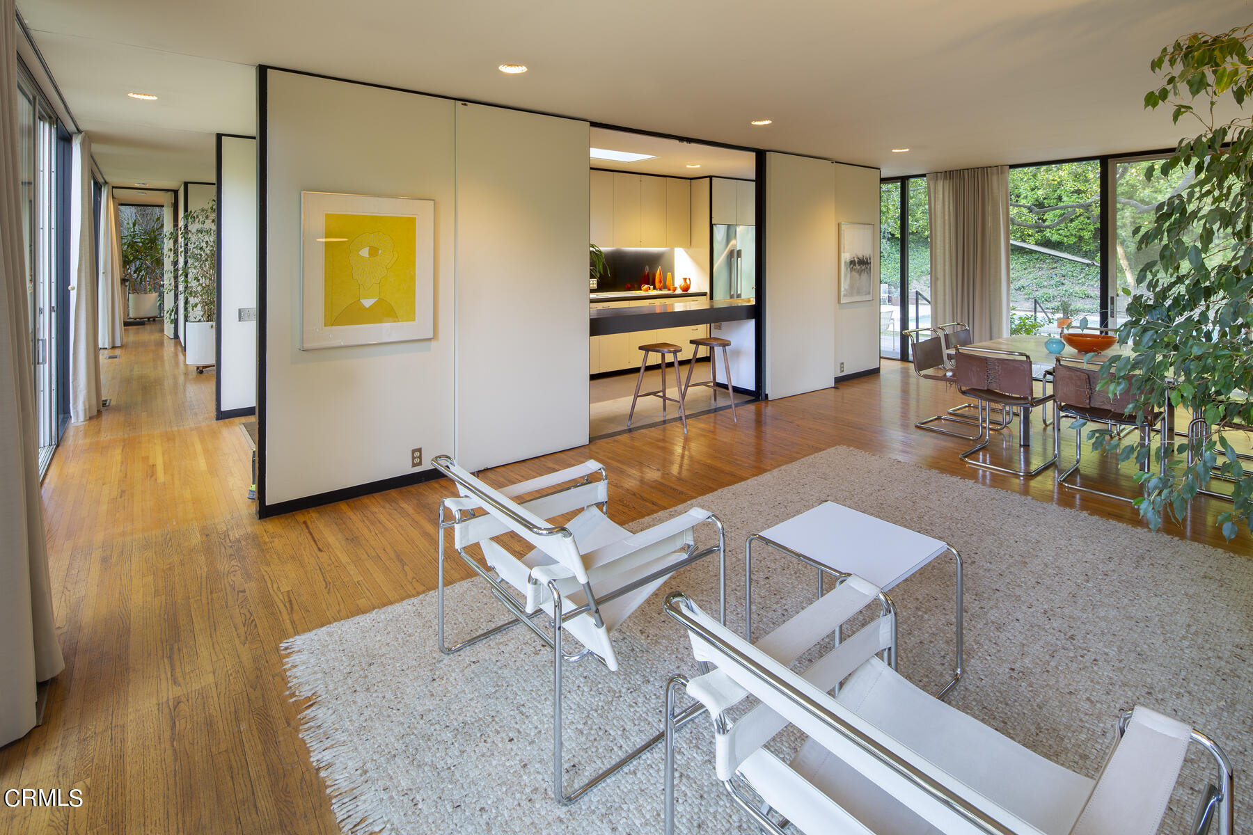 215 La Vereda Road Pasadena, CA 91105 - Photo 5 of 26 a living room with furniture and a large window