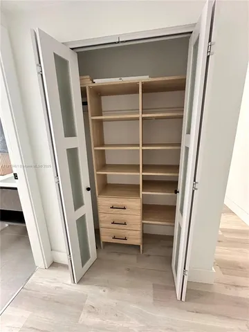 a view of closet area