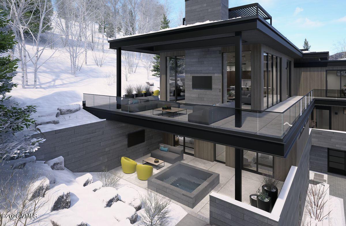 296 Rockledge Road Vail, CO 81657 - Photo 15 of 63 a view of a house with patio