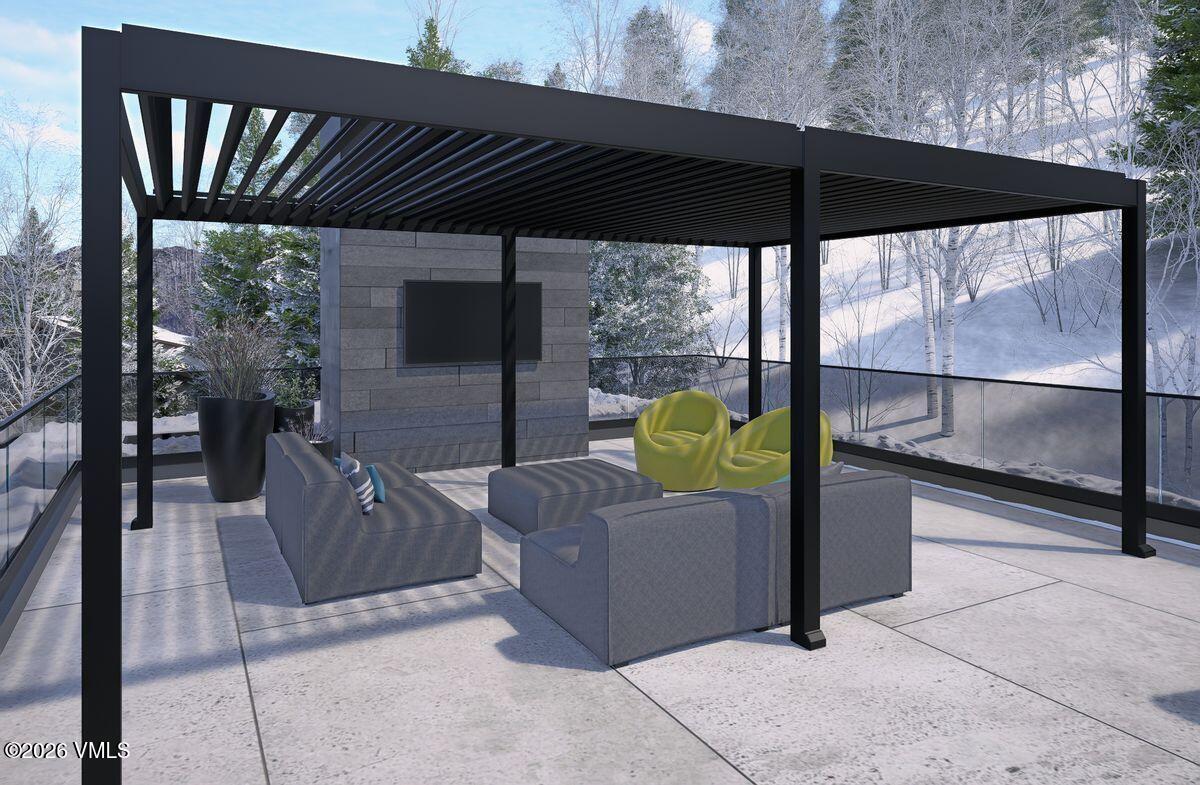 296 Rockledge Road Vail, CO 81657 - Photo 19 of 63 a view of a couches in the patio