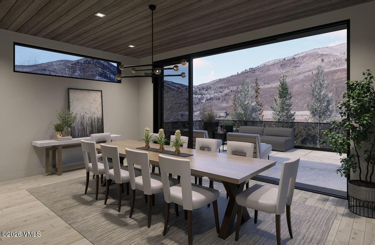 296 Rockledge Road Vail, CO 81657 - Photo 26 of 63 a view of an outside dining space with furniture