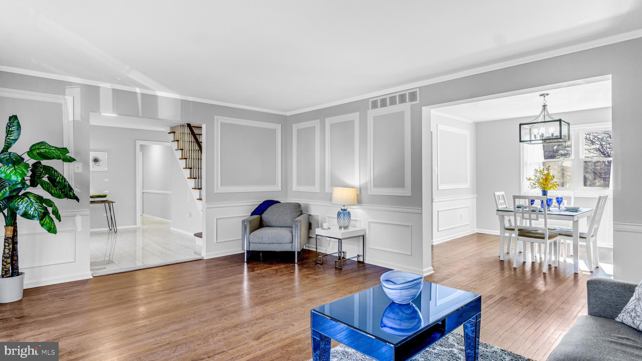 514 Arthur Drive Cherry Hill, NJ 08003 - Photo 8 of 33 a living room with furniture and a wooden floor
