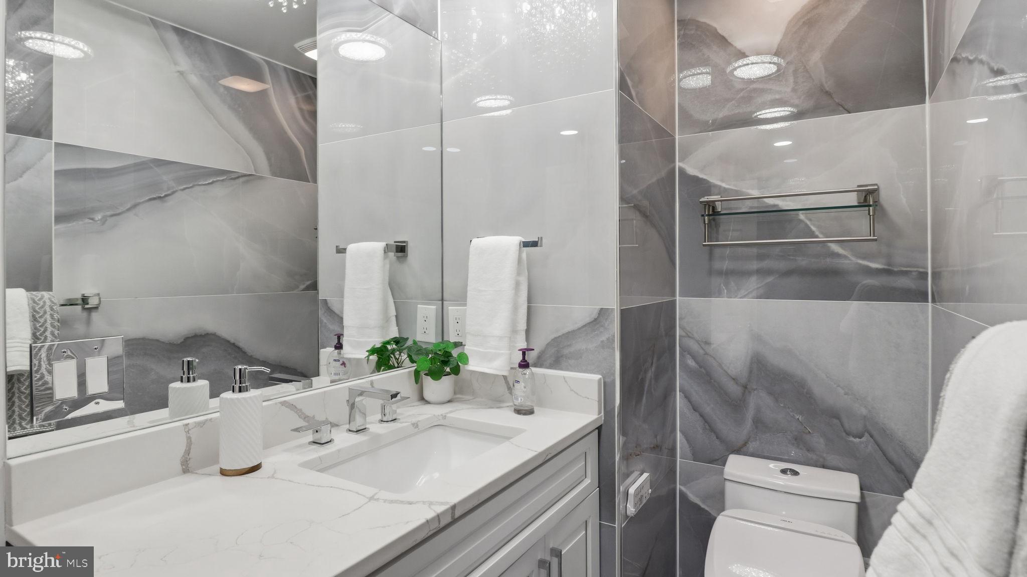 12302 Prospect Landing Bowie, MD 20721 - Photo 65 of 104 a bathroom with a sink and a mirror