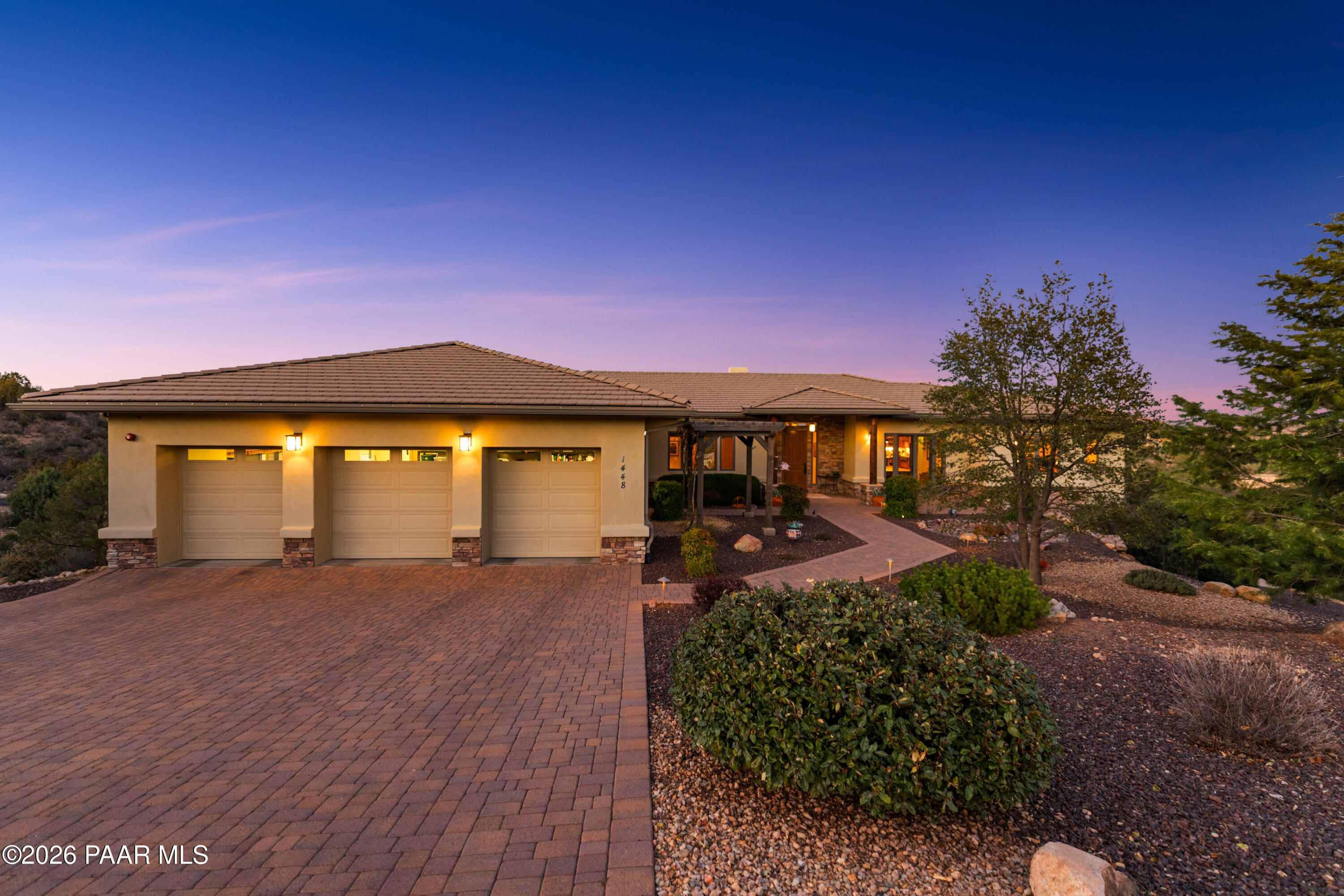1448 Short Point Lane Prescott, AZ 86305 - Photo 41 of 56 a front view of a house with a yard