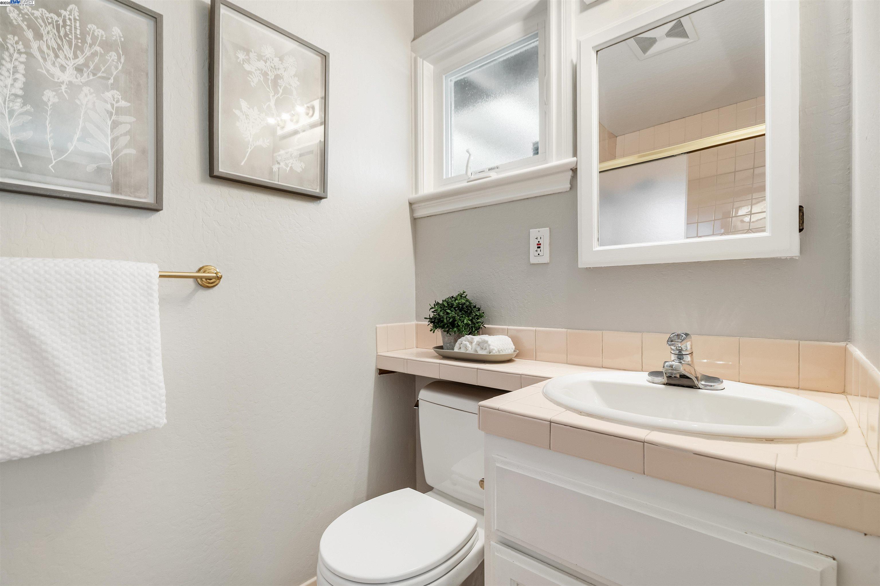 4050 Silver Street Pleasanton, CA 94566 - Photo 20 of 30 a bathroom with a sink mirror and toilet