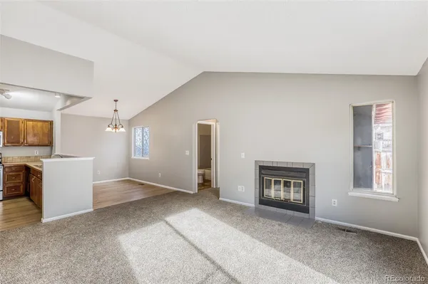 a view of livingroom with a flat screen tv