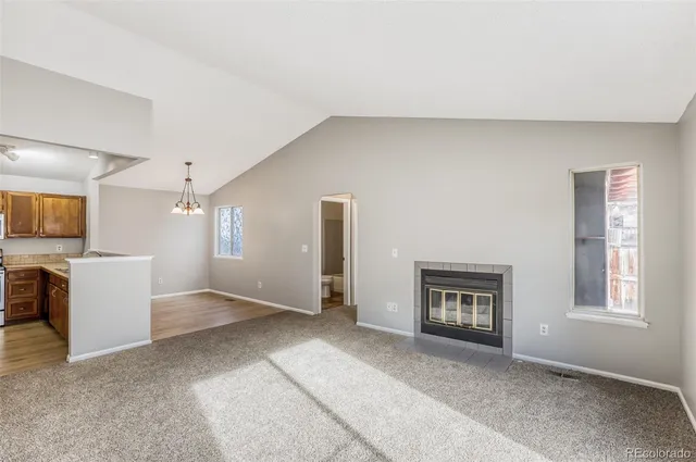 a view of livingroom with a flat screen tv