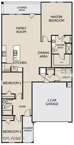 24257 West Chanute Pass Buckeye, AZ 85326 - Photo 12 of 12 Moonbeam - Floor Plan