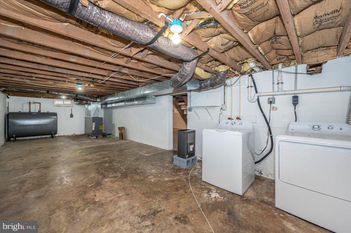 12514 Creagerstown Road Thurmont, MD 21788 - Photo 37 of 57 a utility room with dryer and washer