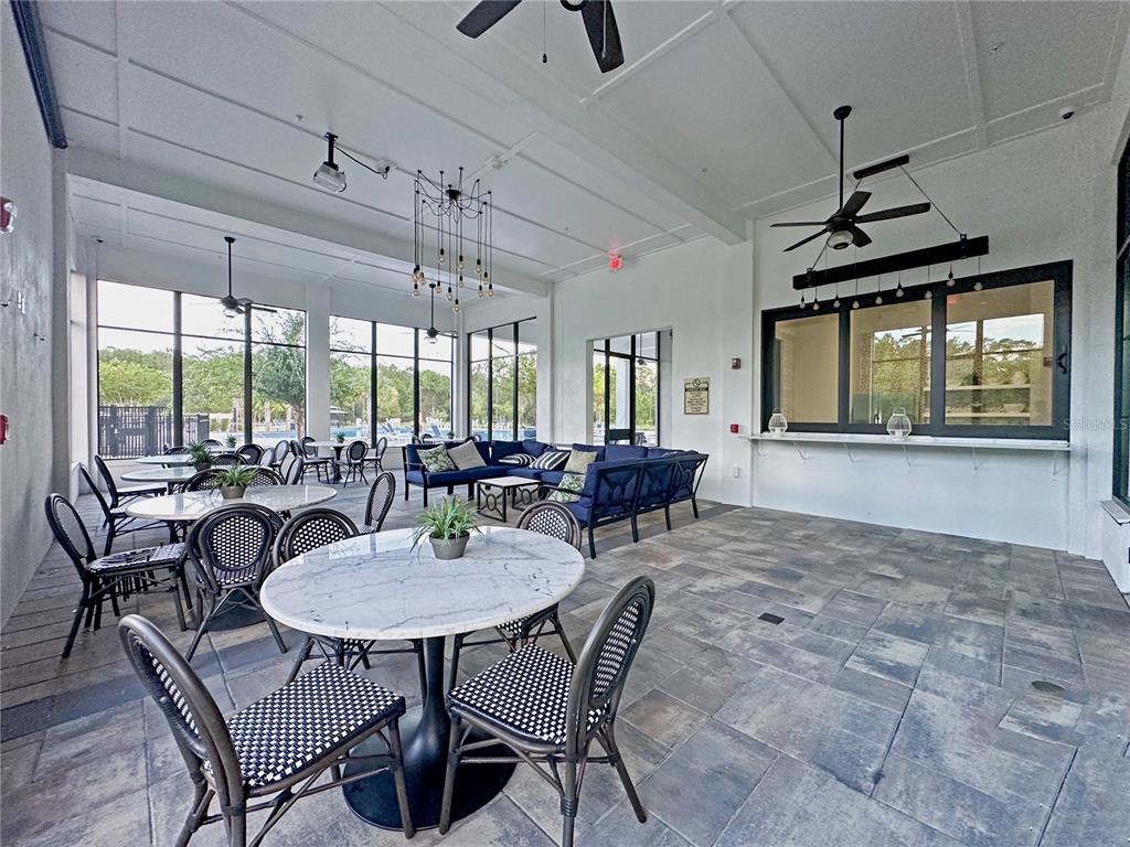 6988 Botanic Boulevard Harmony, FL 34773 - Photo 50 of 61 a view of a dining room with furniture window and outside view