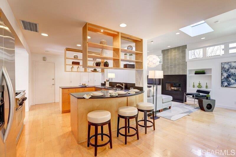 219 Ricardo Road Mill Valley, CA 94941 - Photo 13 of 31 Updated kitchen, breakfast bar, another perspective.