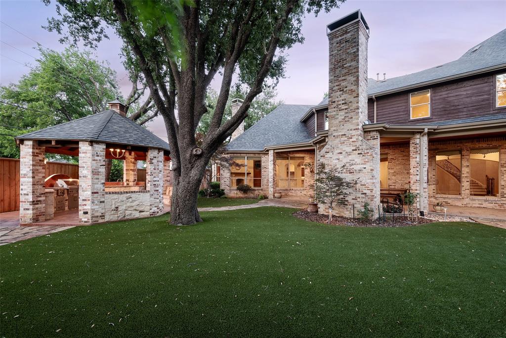 6139 Northaven Road Dallas, TX 75230 - Photo 32 of 33 Astroturfed Backyard with Multiple Japanese Maples