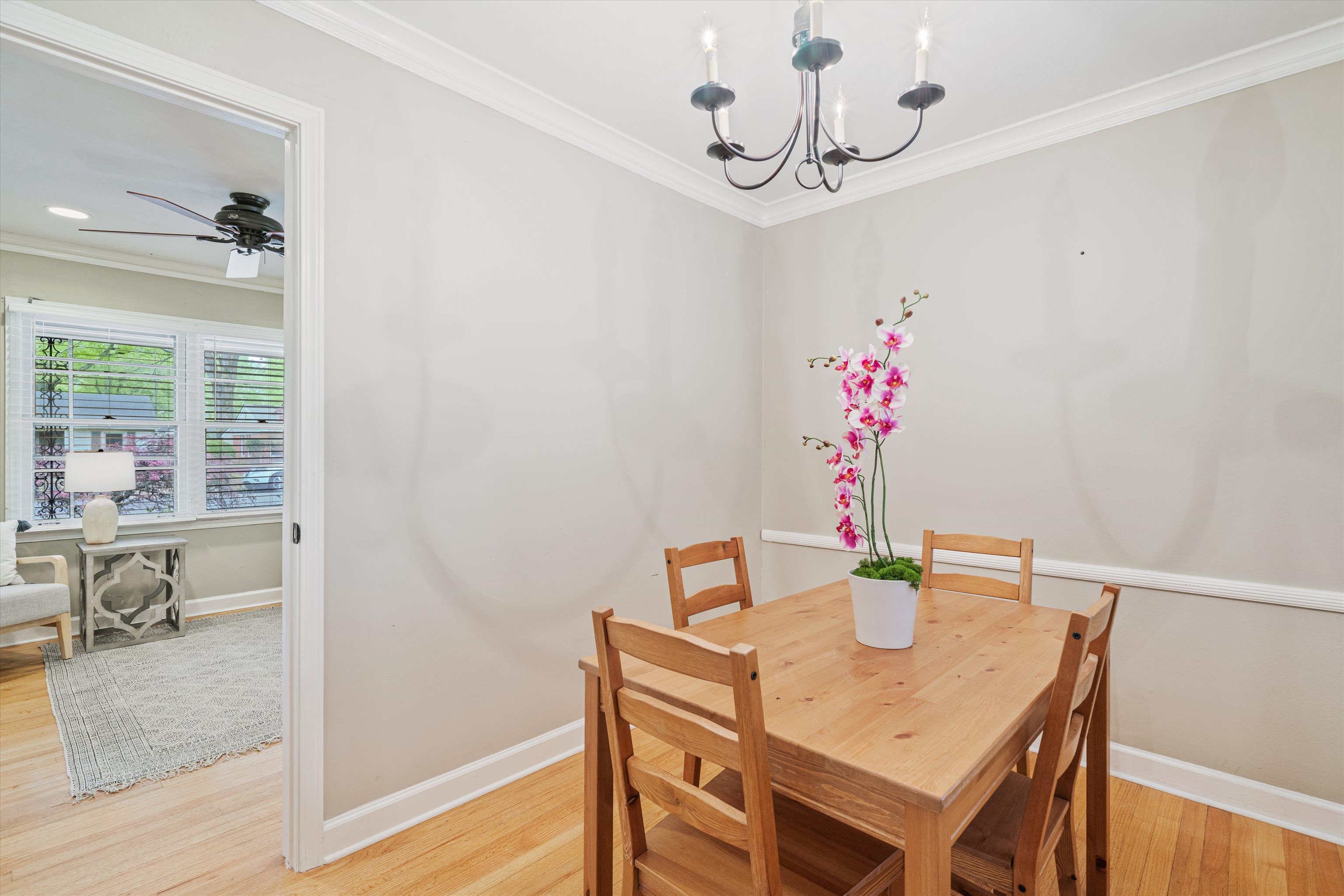 1194 West Perkins Road Memphis, TN 38117 - Photo 6 of 23 a view of a dining room with furniture window and wooden floor
