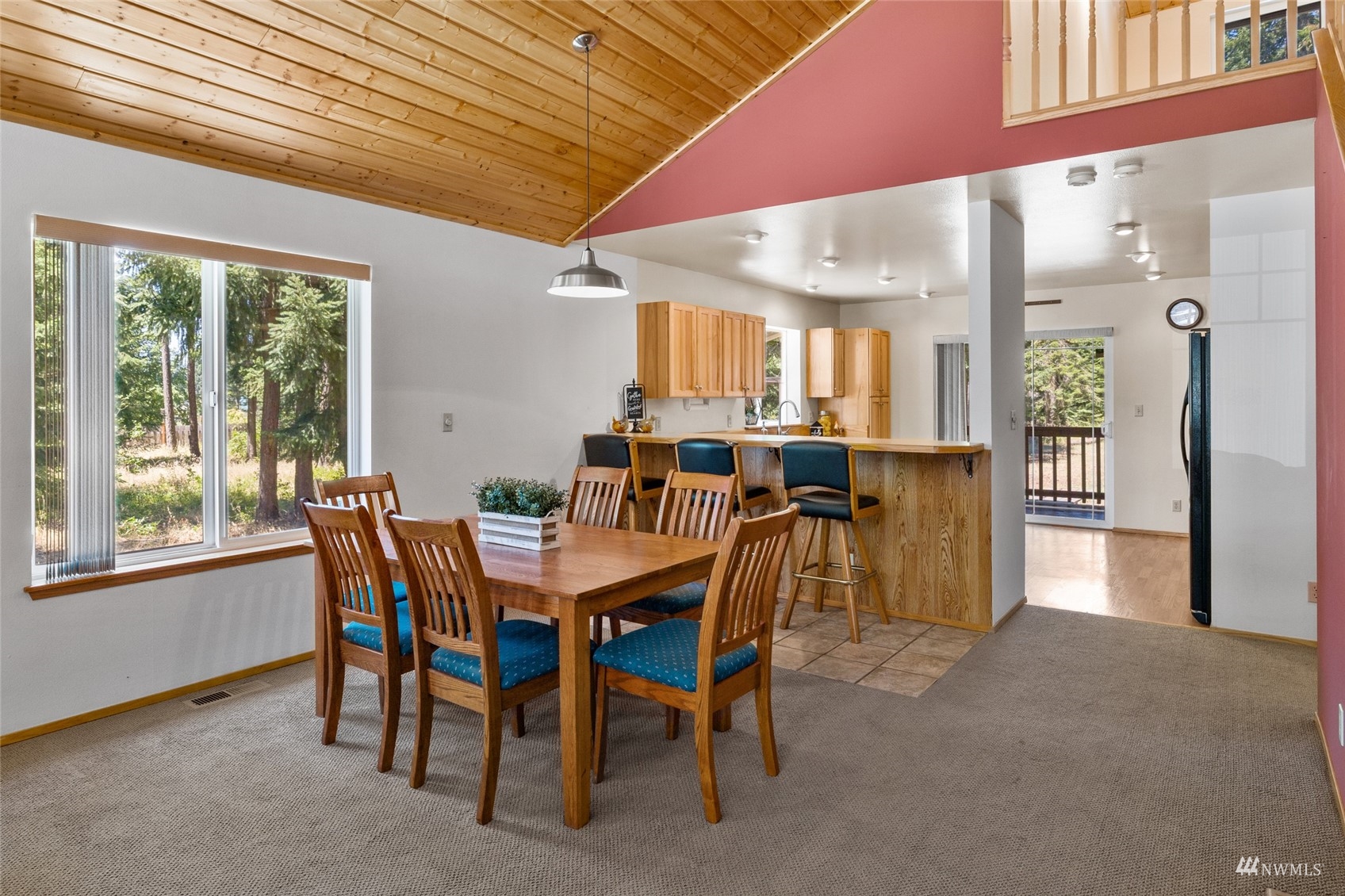 5711 Nelson Siding Road Cle Elum, WA 98922 - Photo 22 of 40 a view of a dining room with furniture and window