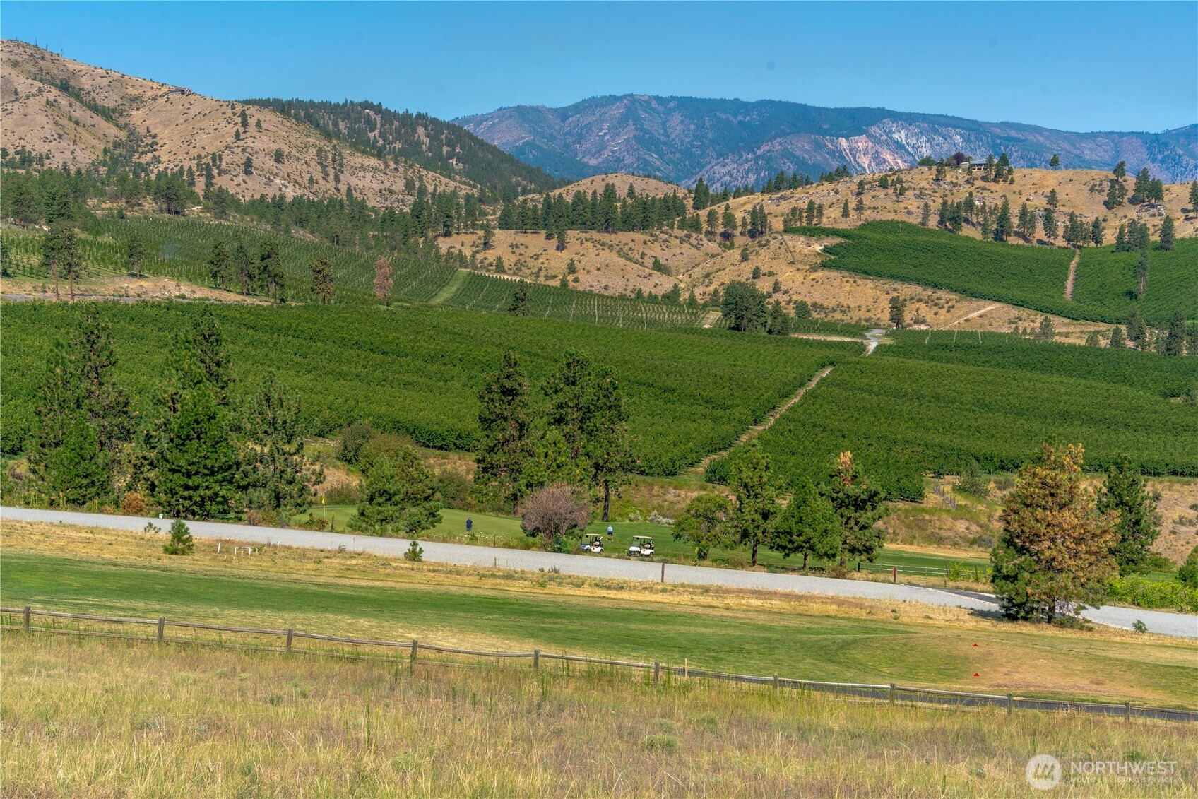 322 Paintbrush Road Chelan, WA 98816 - Photo 8 of 26 a view of a house with a yard and a large pool