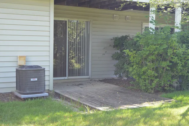 a view of front door of house