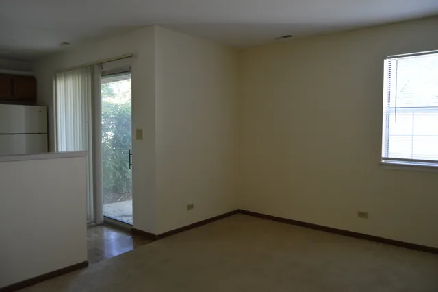 an empty room with window