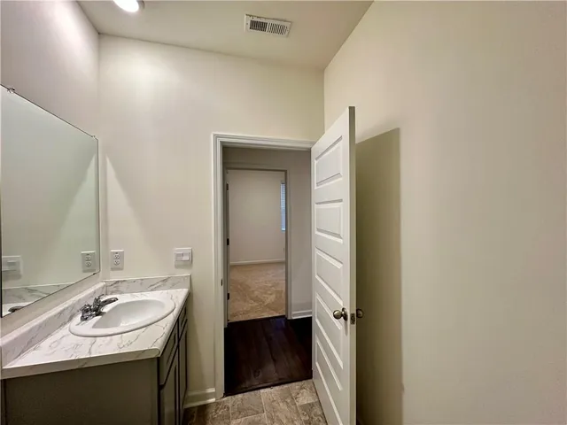 a view of an empty room