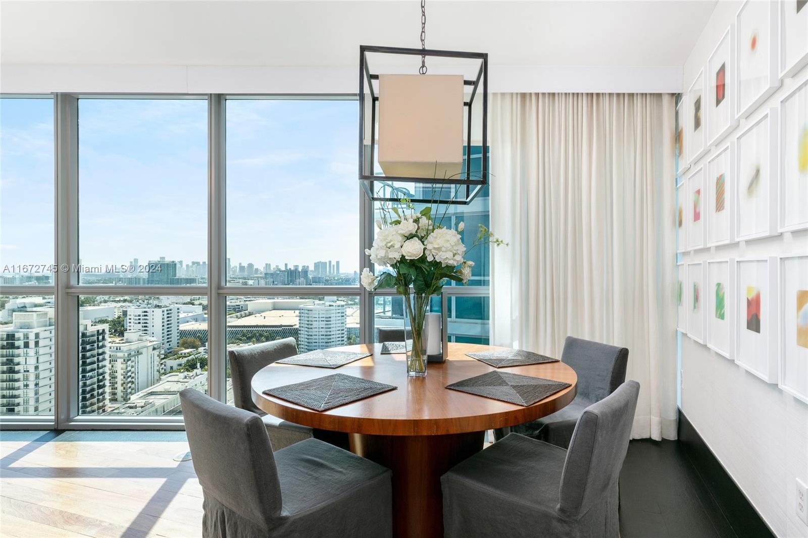 101 20th Street, Unit 2706 Miami Beach, FL 33139 - Photo 6 of 22 a view of a dining room with furniture window and outside view