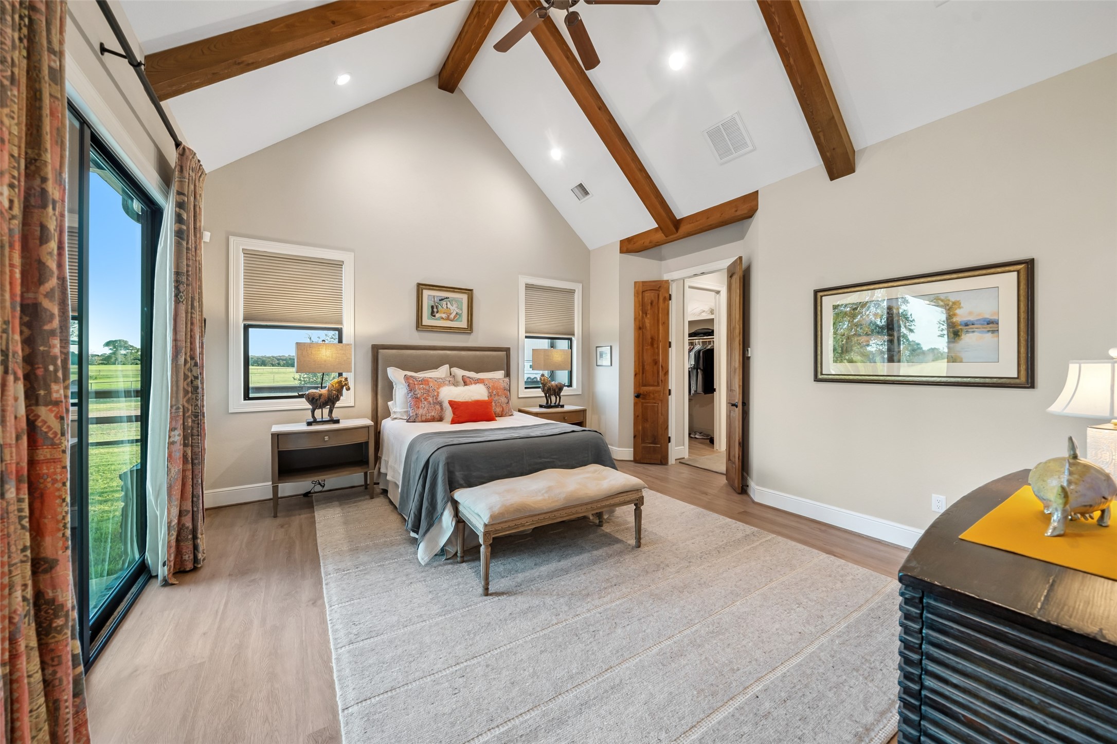 30163 High Spirit Ranch Road Hempstead, TX 77445 - Photo 20 of 49 a bedroom with a bed and a couch