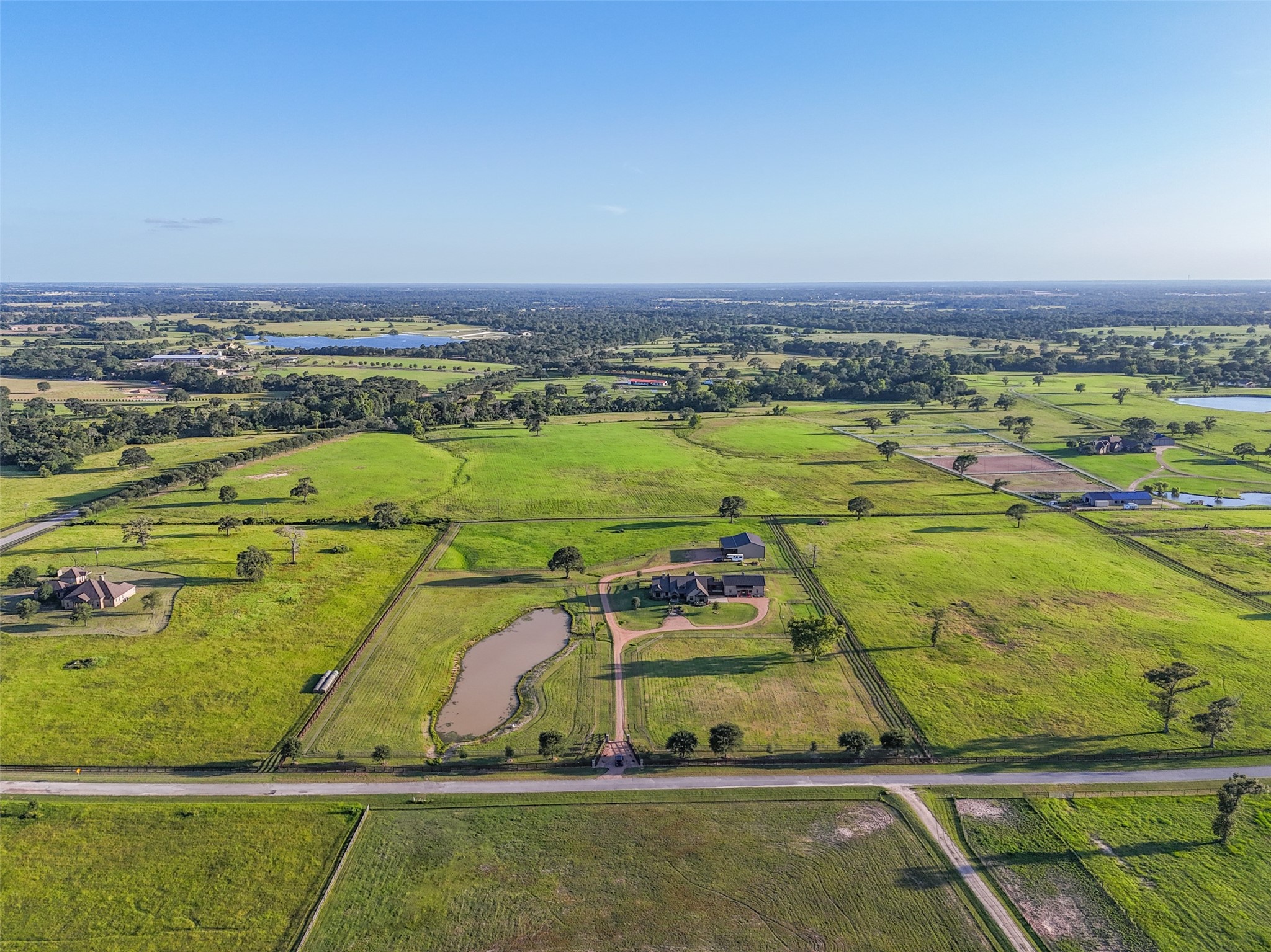 30163 High Spirit Ranch Road Hempstead, TX 77445 - Photo 5 of 49 an aerial view of a pool