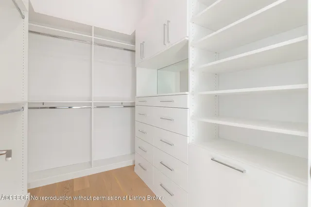 a view of walk in closet