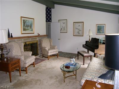 7875 Chagrin Road Chagrin Falls, OH 44023 - Photo 2 of 19 Living Room with Fireplace