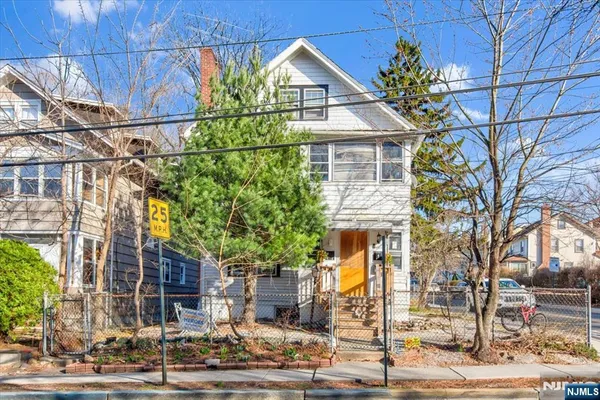 a front view of a building