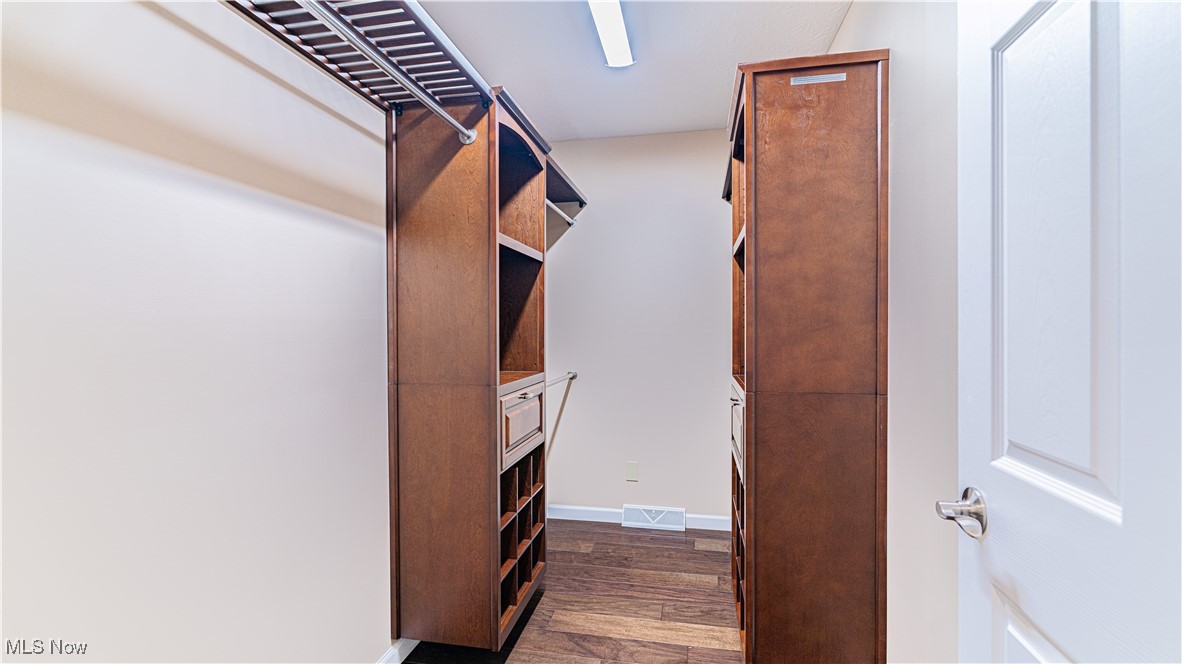 6264 Herbert Road Canfield, OH 44406 - Photo 18 of 47 Walk in closet with dark wood-style flooring