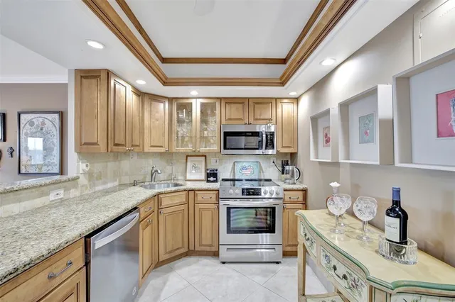 a bedroom with a bed and furniture