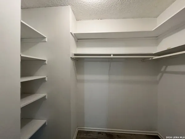 a close view of closet