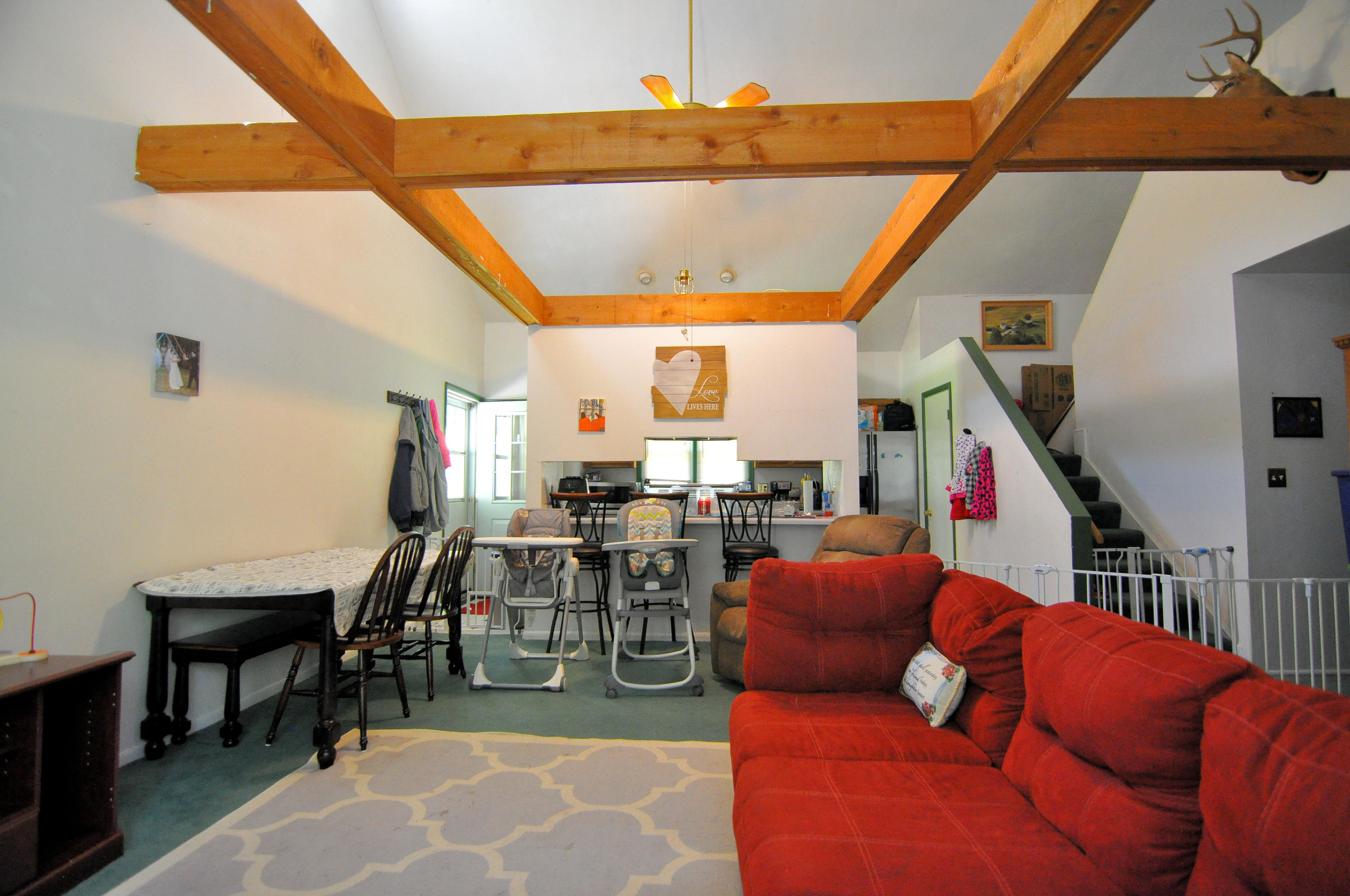 570 Zimmerman Road Blue Ridge, VA 24064 - Photo 15 of 24 a dining room with furniture and a large window