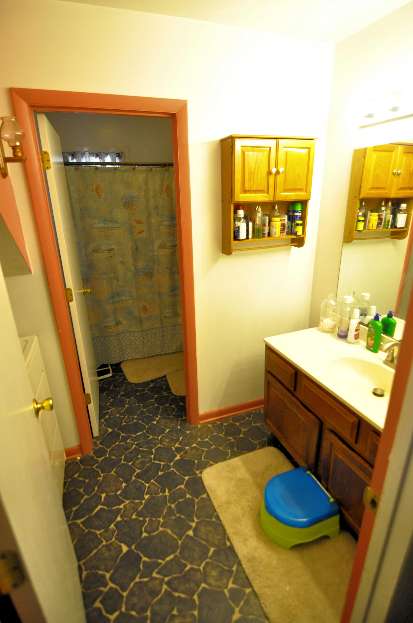 570 Zimmerman Road Blue Ridge, VA 24064 - Photo 20 of 24 a bathroom with a sink and a mirror