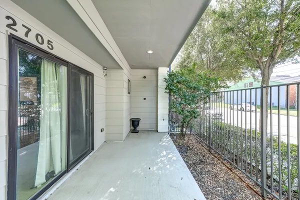 a view of front door