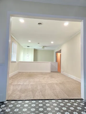 a view of an empty room