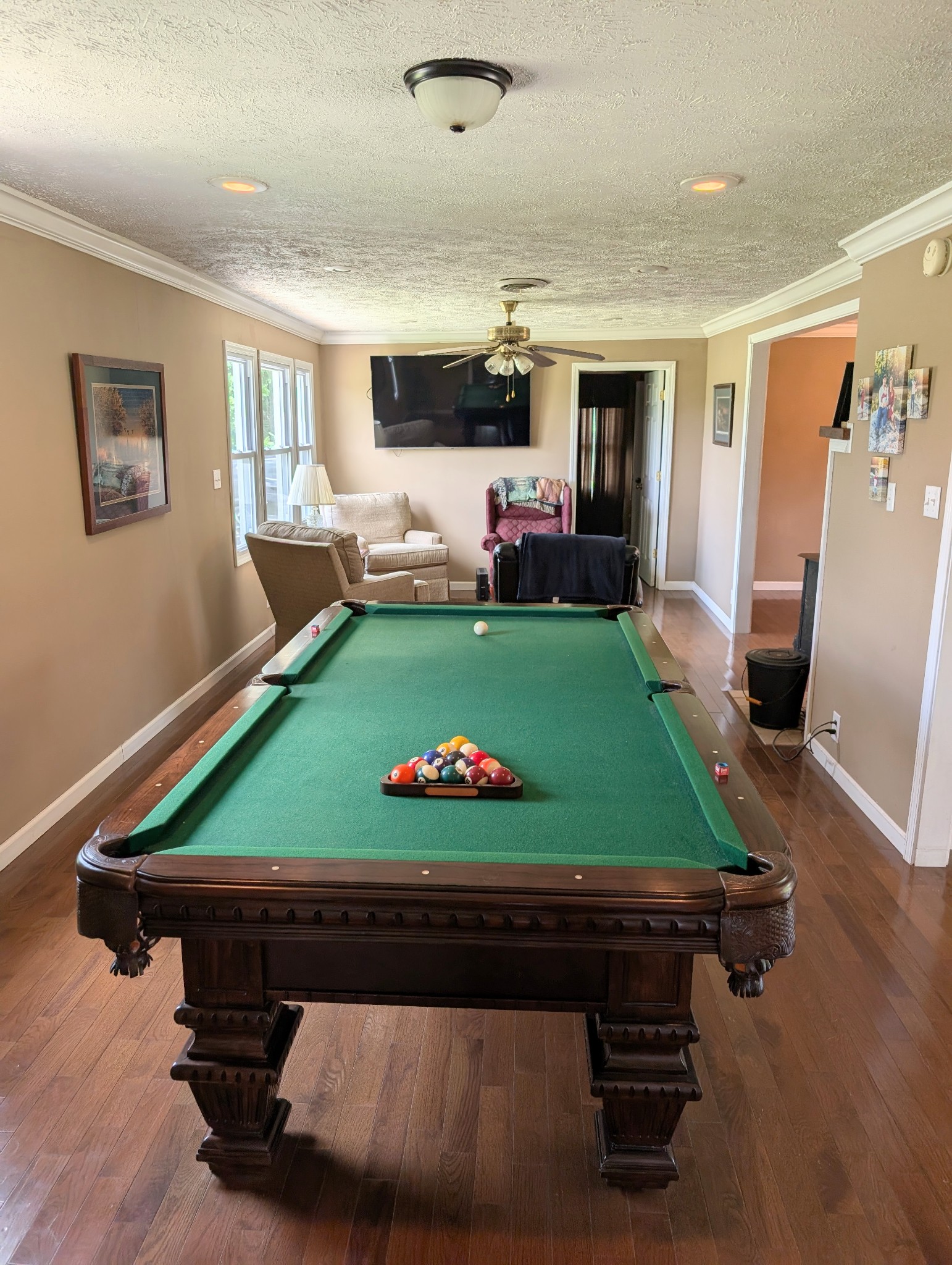 6780 Salubria Springs Road Pembroke, KY 42266 - Photo 4 of 18 a room with pool table and windows