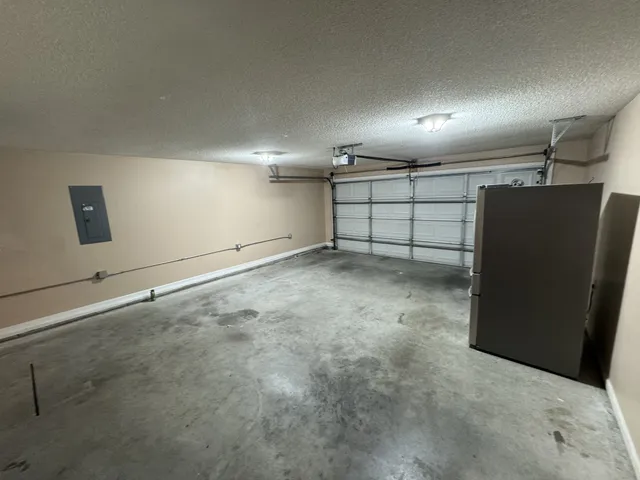 a view of a garage