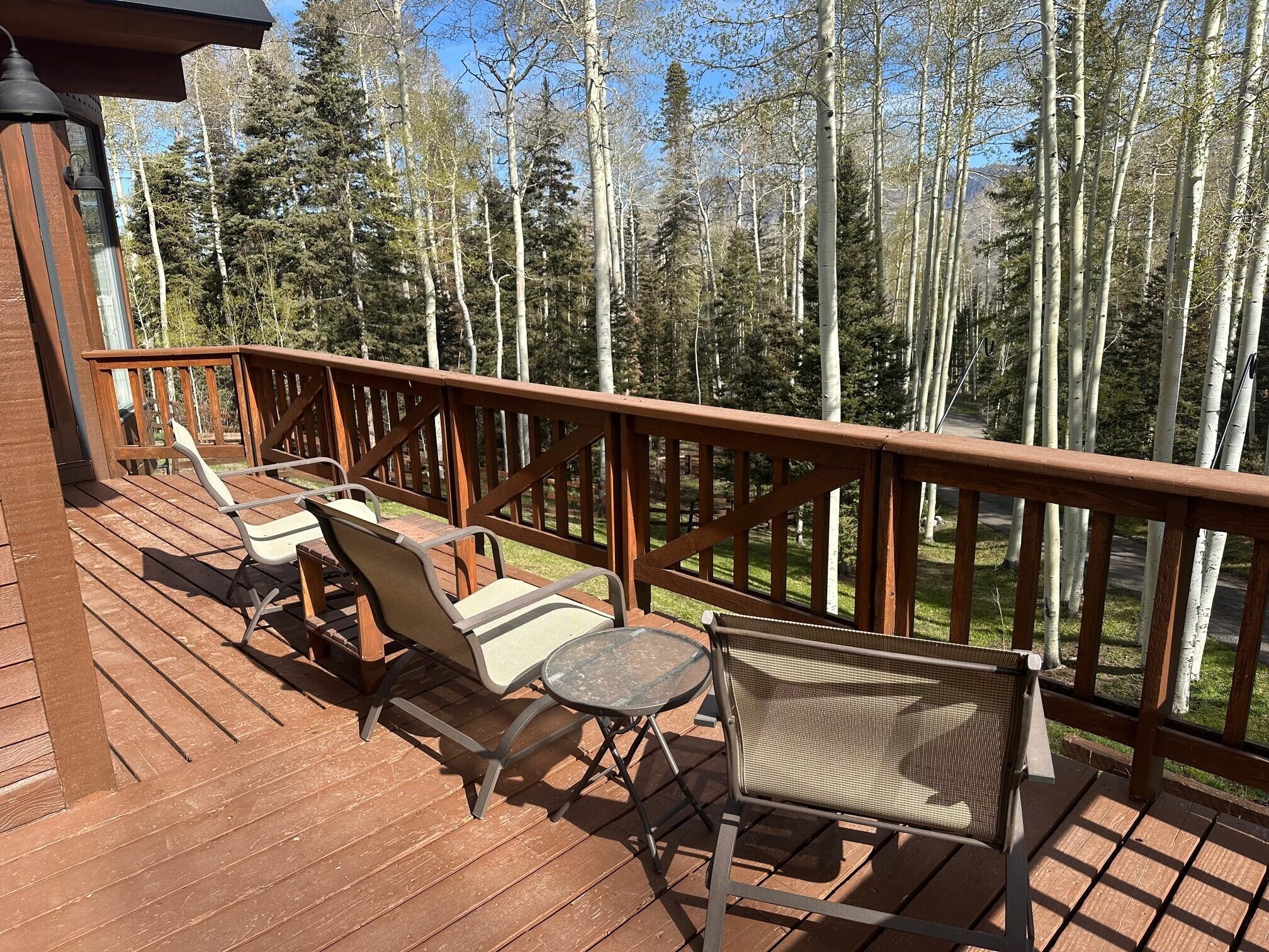 662 Fox Farm Road Telluride, CO 81435 - Photo 55 of 64 North Deck in Spring