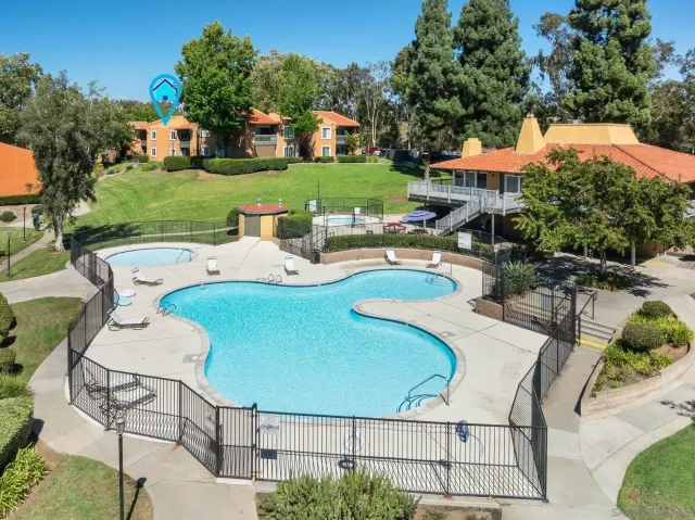 a view of park with slide